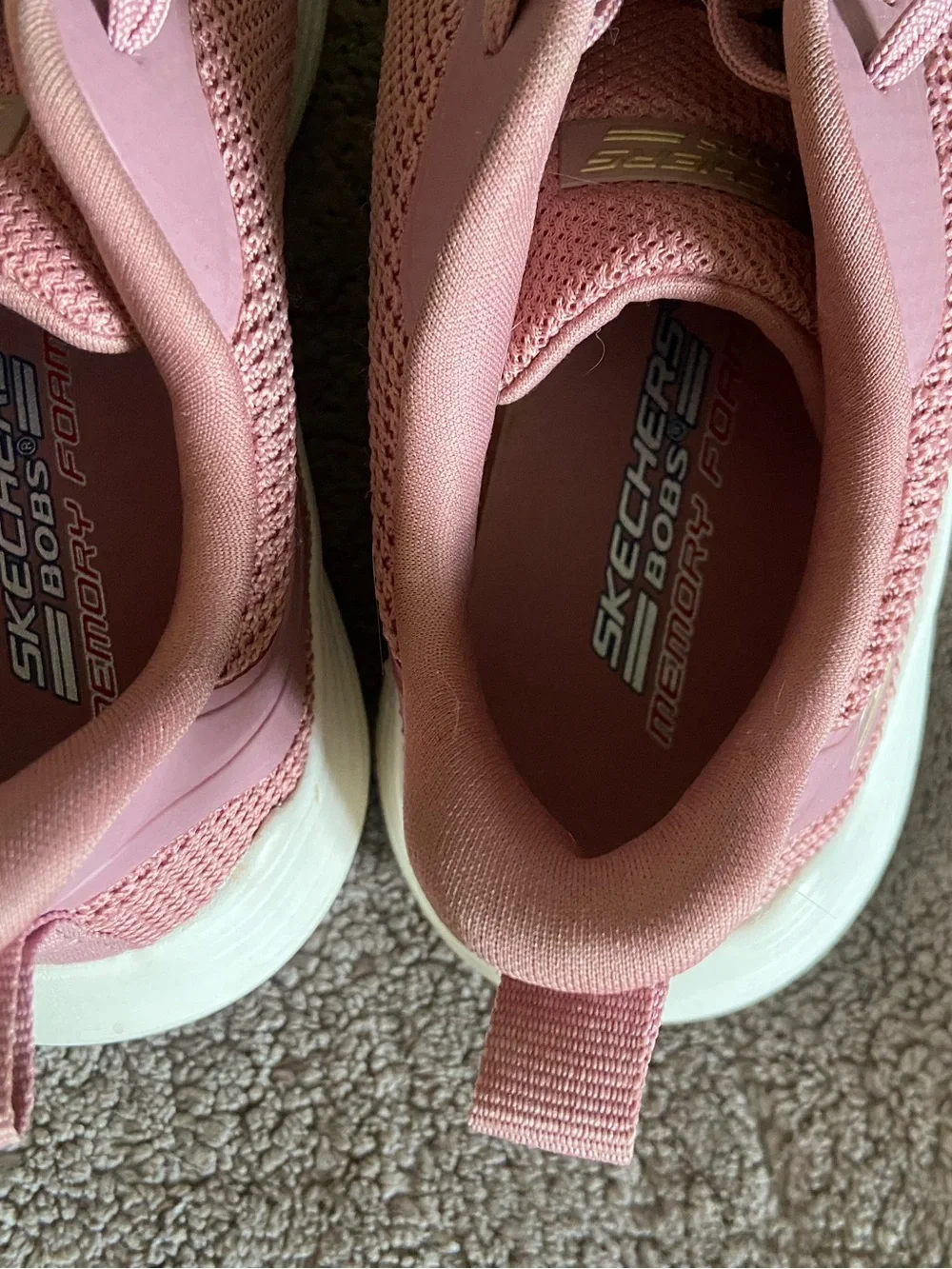 Skechers Women's Blush Pink Lace-Up Athletic Sneakers